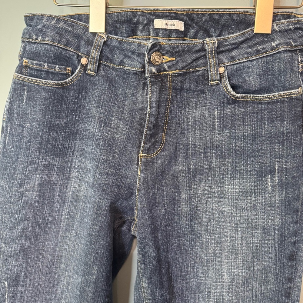 Liz & Co Mid Rise Blue Capri Stretch Jeans. Women’s Size 8 - Picture 3 of 11